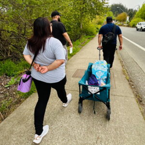 CFTH Outreach Team takes supplies to encampment