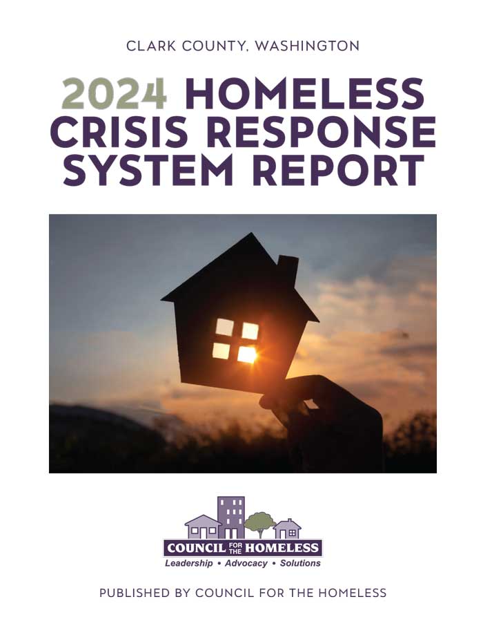 cover page for 2024 homeless crisis system report pdf